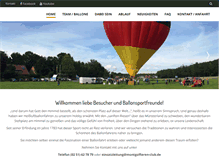 Tablet Screenshot of montgolfieren-club.de